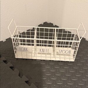 Rae Dunn White Wire Utensil Caddy